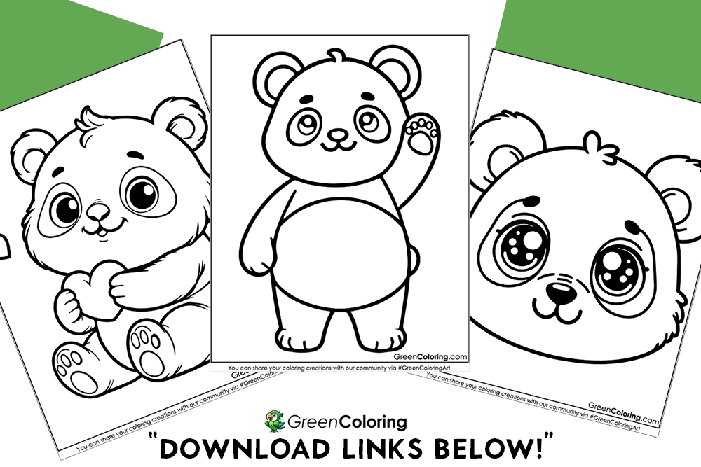 Free Printable Panda Coloring Pages PDF