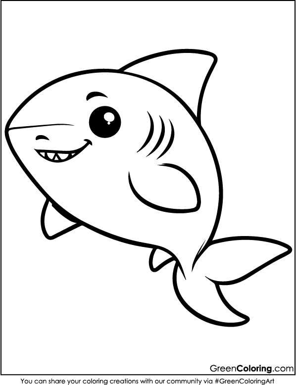 Printable Shark Coloring Pages Free Download Online