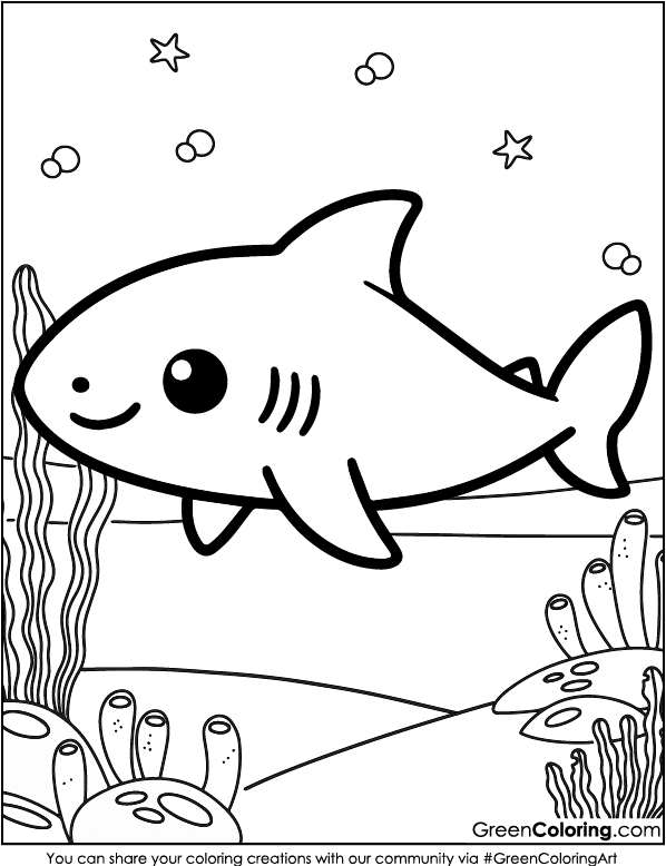 Shark Coloring Pages