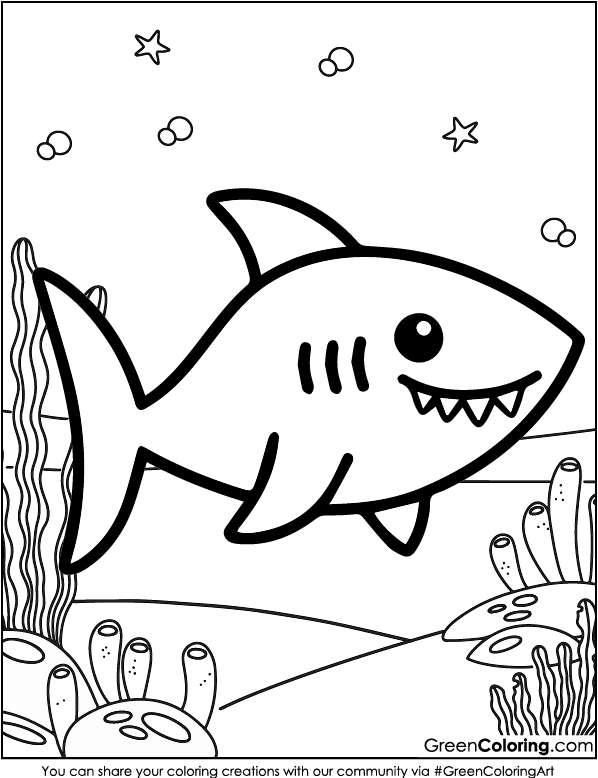 Shark Coloring Pages