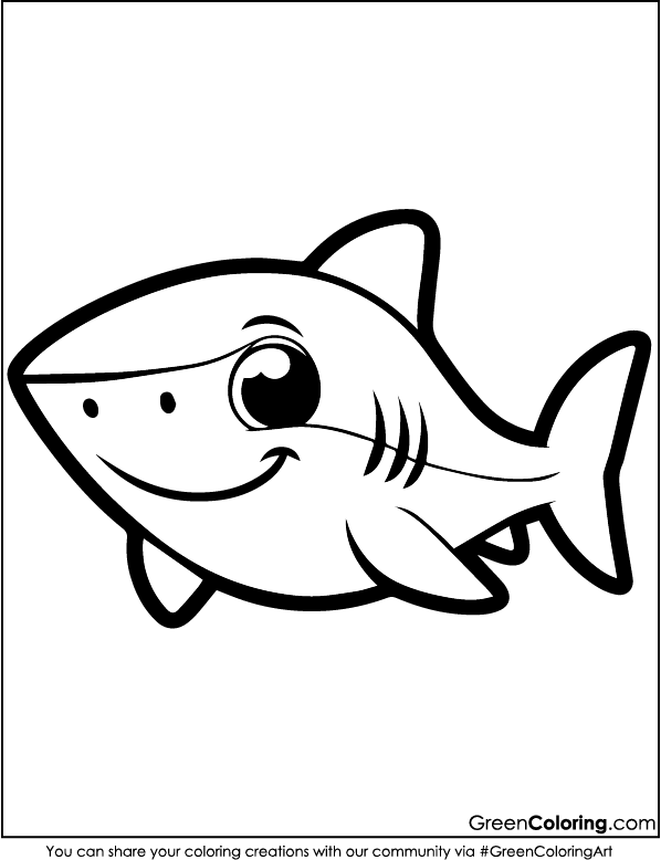 Printable Shark Coloring Pages Free Download Online