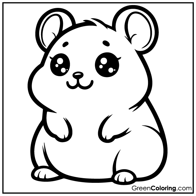 10 Hamster Coloring Pages (Download Free Printable PDF)