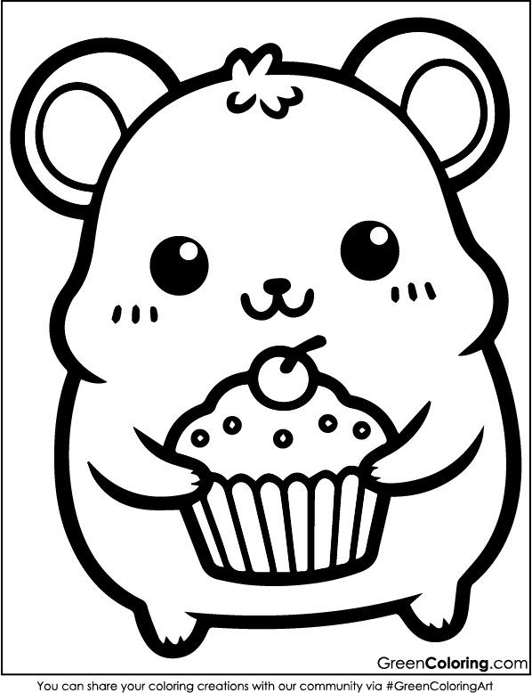 Hamster Coloring Pages