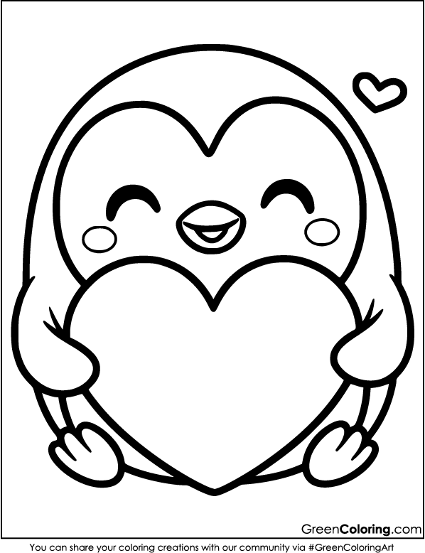 Penguin Coloring Pages