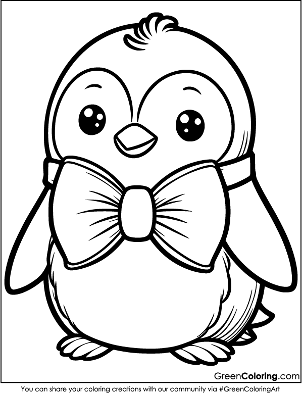 Penguin Coloring Pages