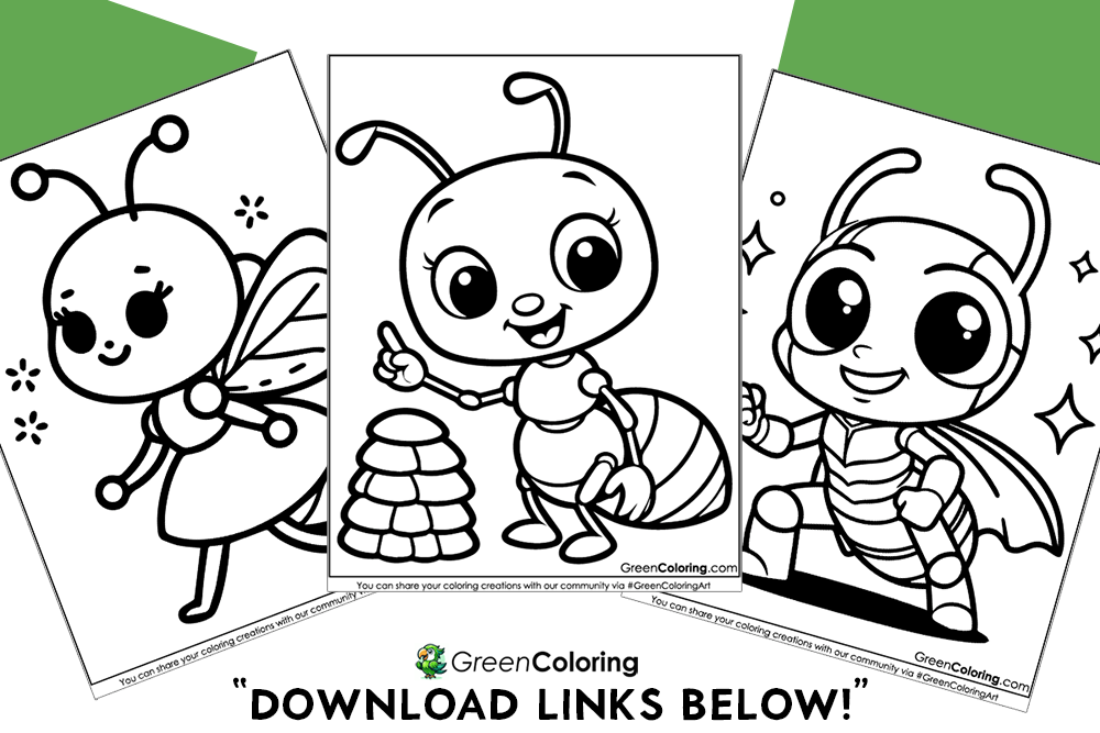 Ant Coloring Sheets PDF