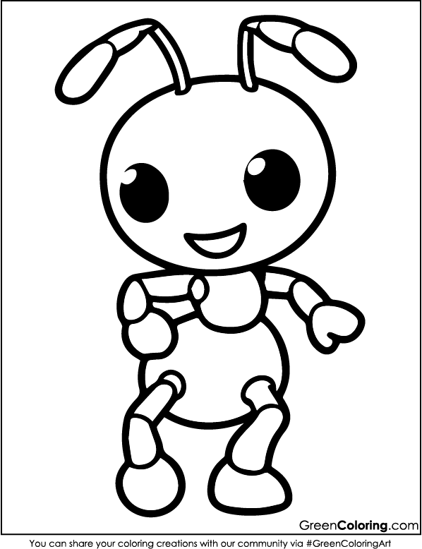 Ant Coloring Pages