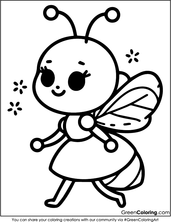 Ant Coloring Pages PDF