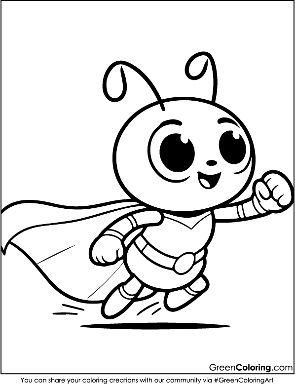 Free Printable Ant Coloring Pages PDF