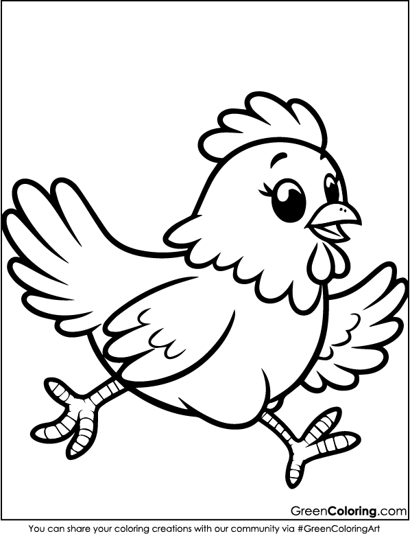 Chicken Coloring Pages