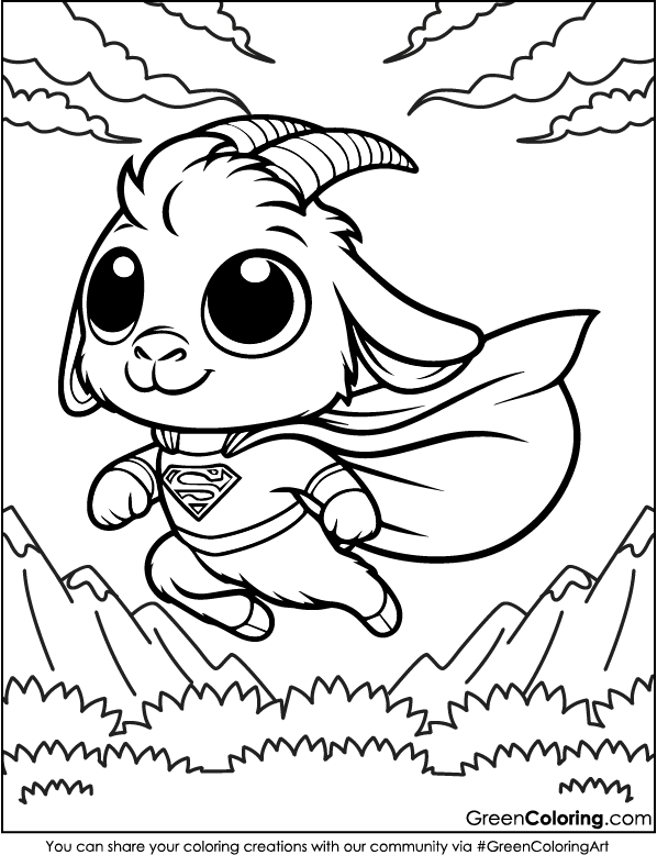 Goat Coloring Pages