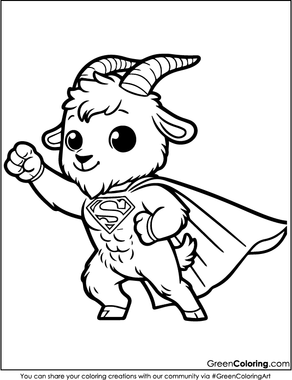 Goat Coloring Pages