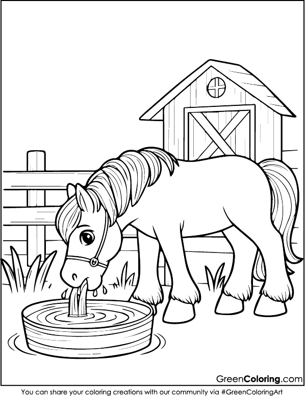 Horse Coloring Pages PDF