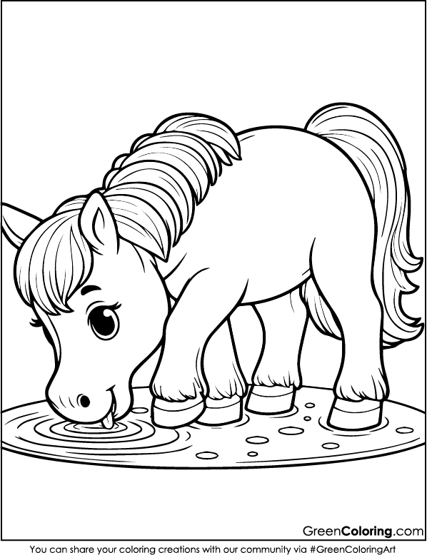 Horse Coloring Page