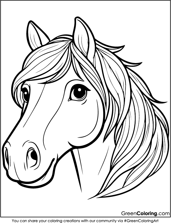 Horse Coloring Sheets