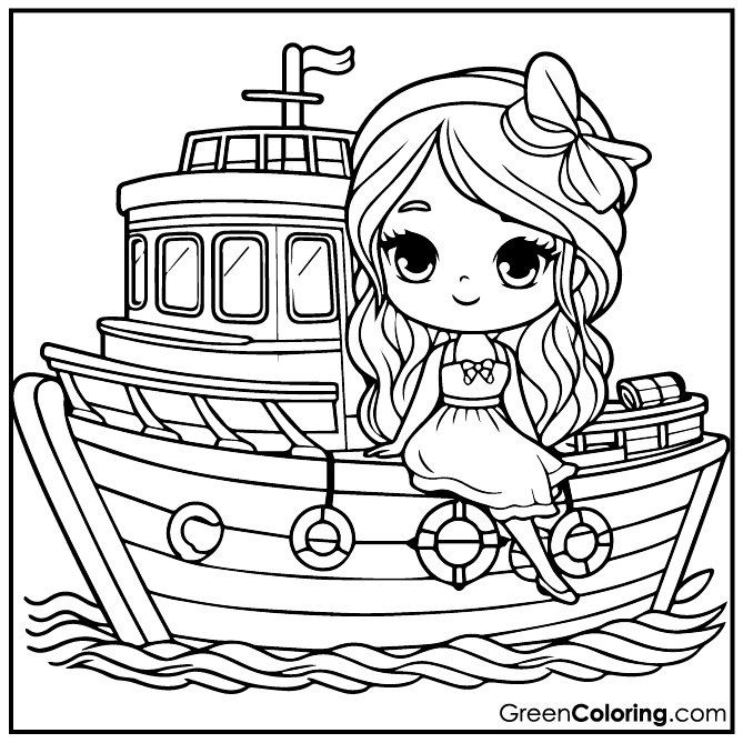 10 Boat Coloring Pages (Download Free Printable PDF)