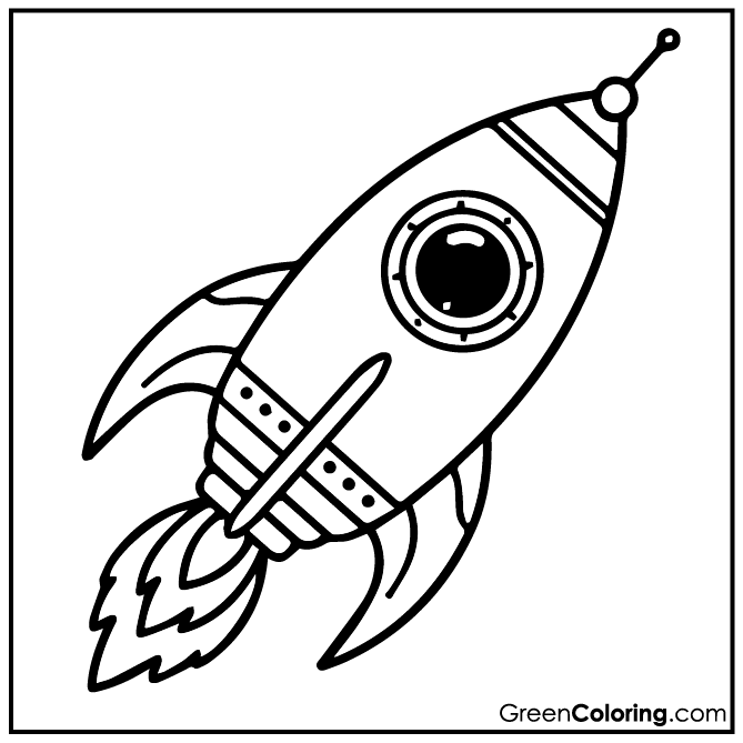 10 Rocket Coloring Pages (Download Free Printable PDF)