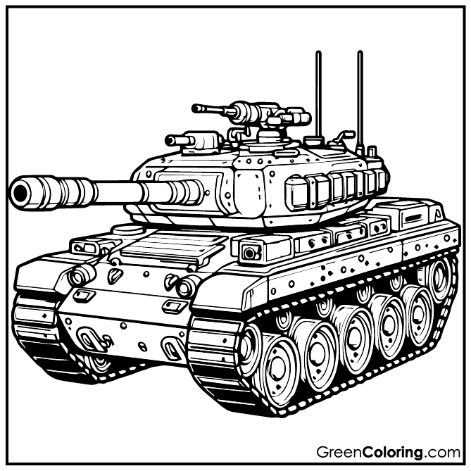 10 Tank Coloring Pages (Download Free Printable PDF)