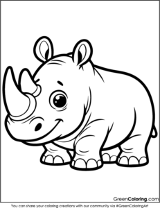 32 Rhino Coloring Pages (Download Free Printable PDF)