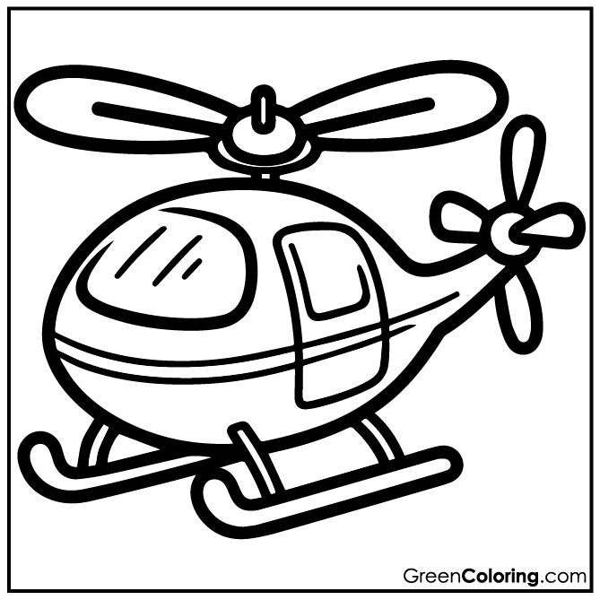 10 Helicopter Coloring Pages (Download Free Printable PDF)