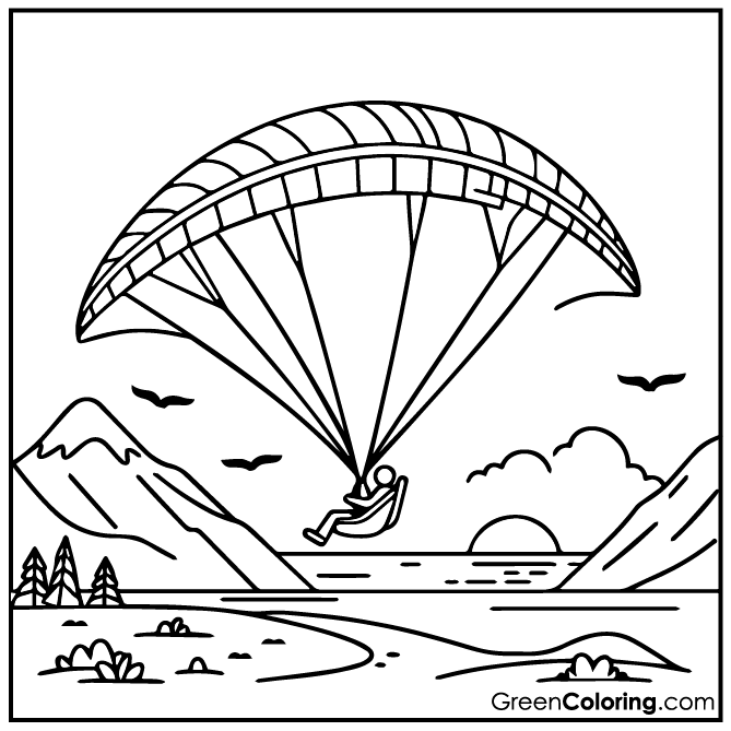 10 Paraglider Coloring Pages (Download Free Printable PDF)