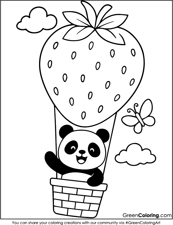Download Free Printable Hot Air Balloon Coloring Pages PDF