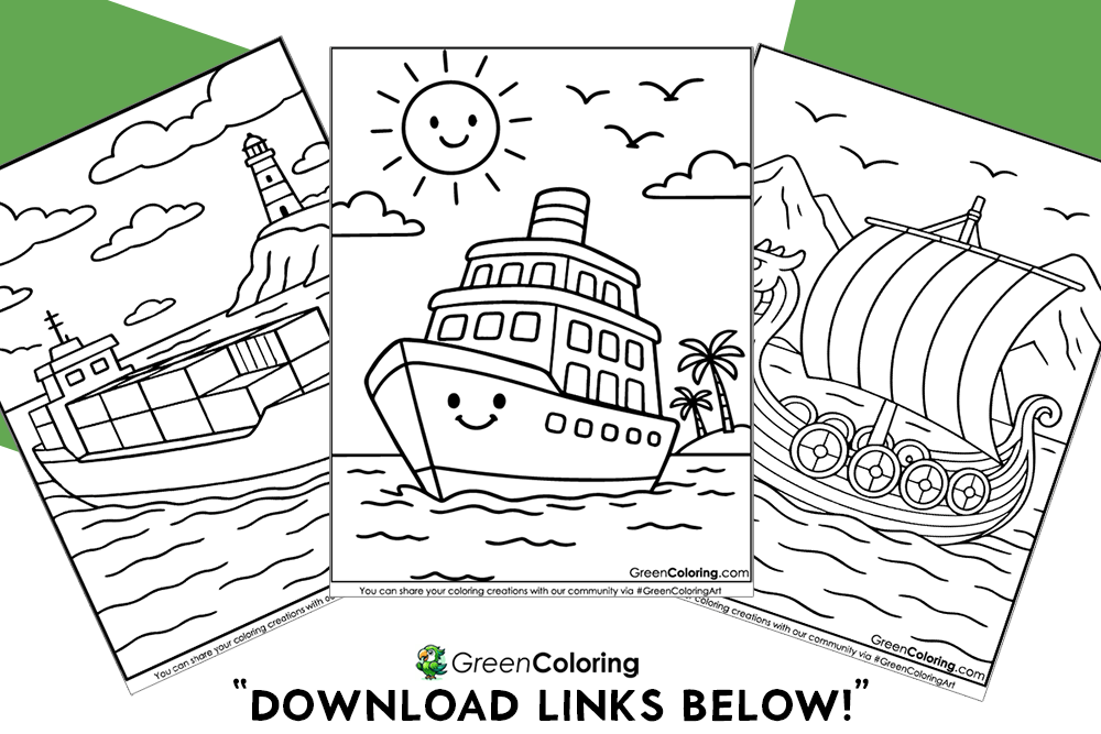 Ship Coloring Pages