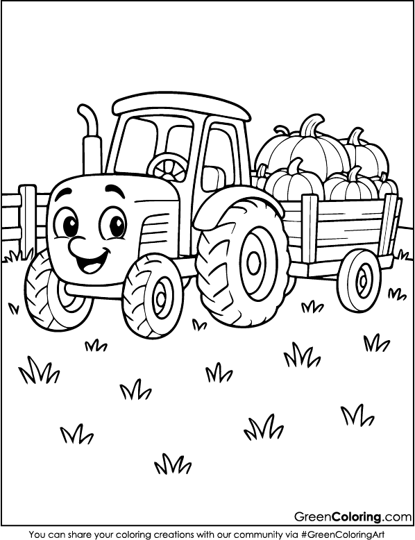Tractor Coloring Pages