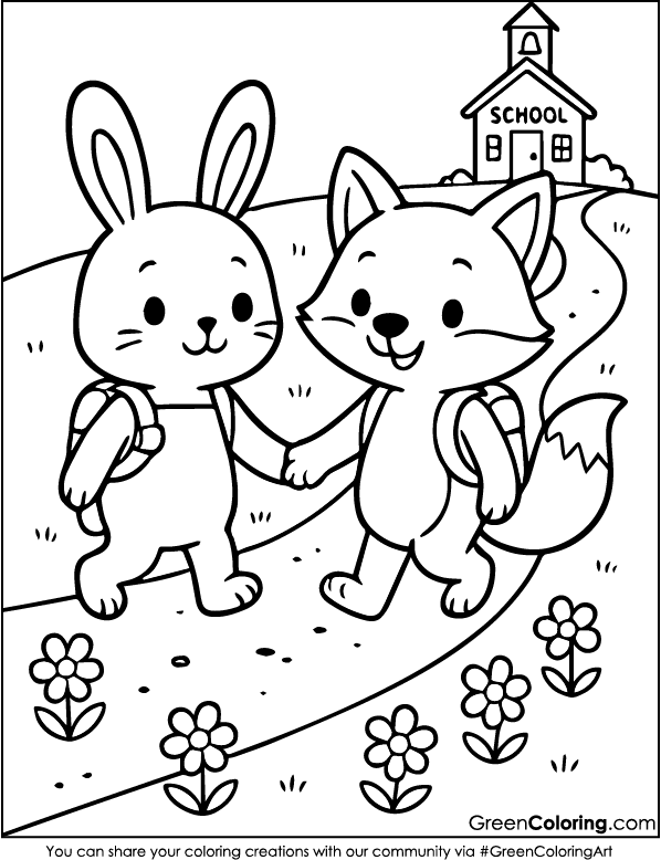 Free Back to School Coloring Sheets for Kids