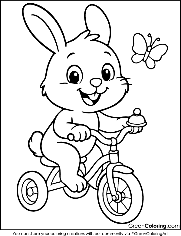 Bicycle Coloring Pages