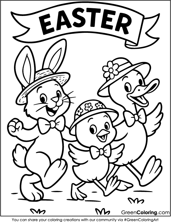 Printable Easter Coloring Pages PDF