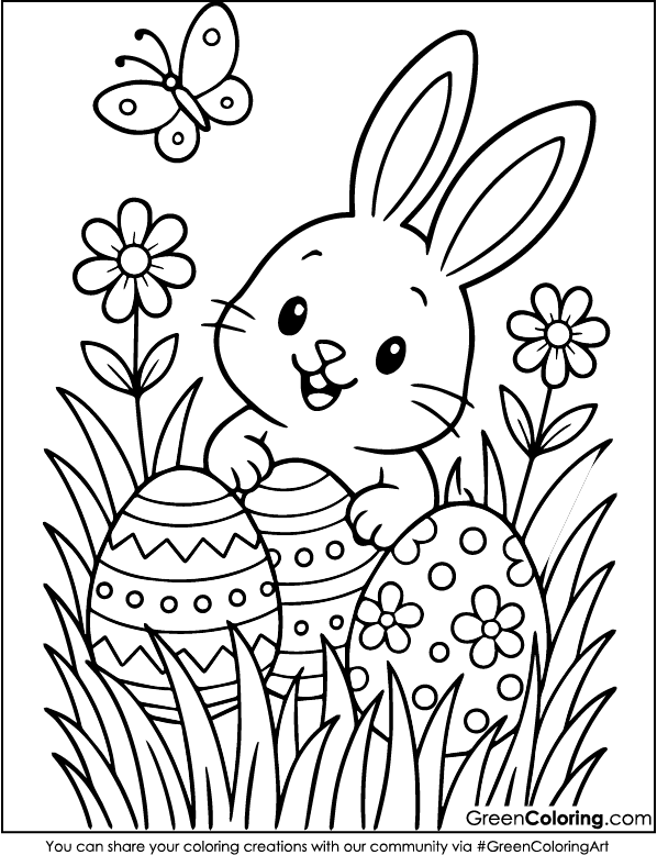 Free Printable Easter Coloring Pages PDF