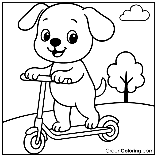 12 Scooter Coloring Pages (Download Free Printable PDF)