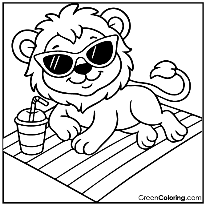 12 Summer Coloring Pages (Download Free Printable PDF)