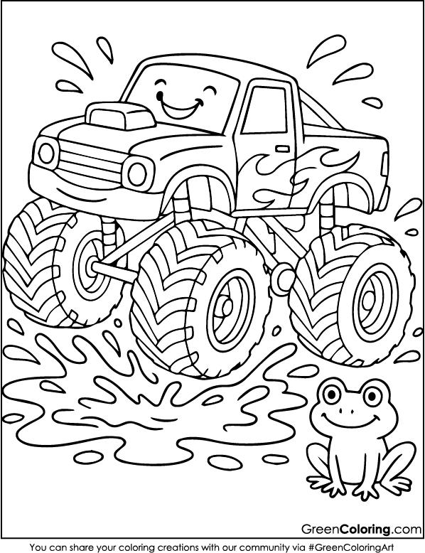 Monster Truck Coloring Pages