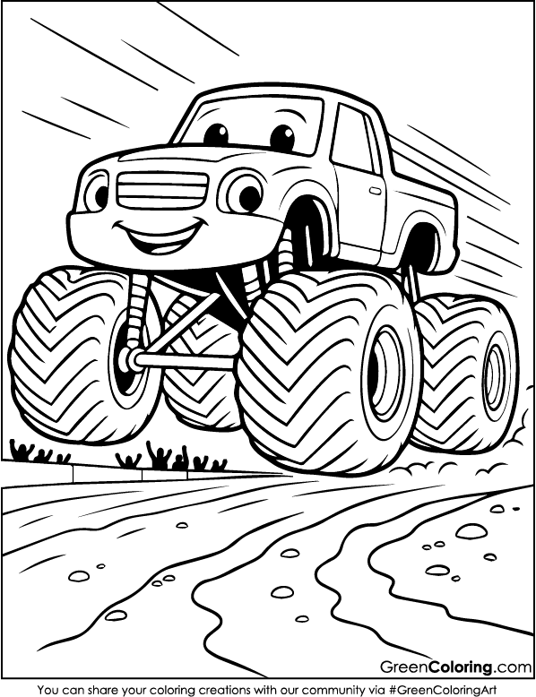 Monster Truck Coloring Pages