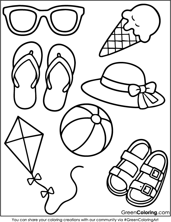 Summer Coloring Pages