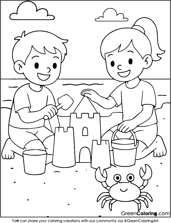 Free Printable Summer Coloring Sheets PDF