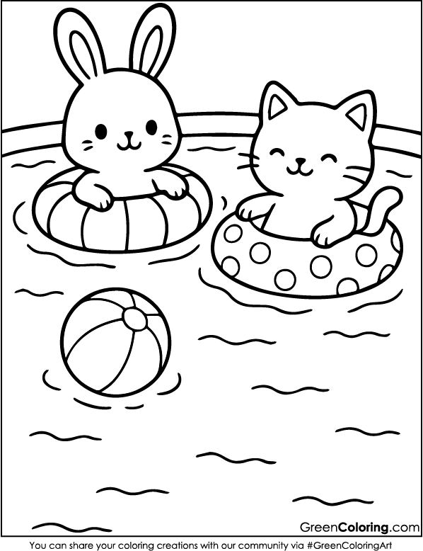 Printable Summer Coloring Pages PDF