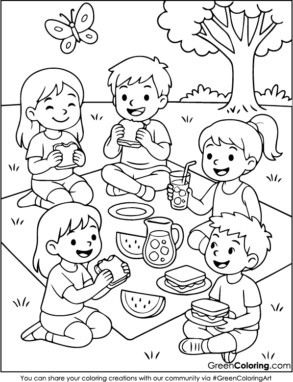 Printable Summer Coloring Pages PDF