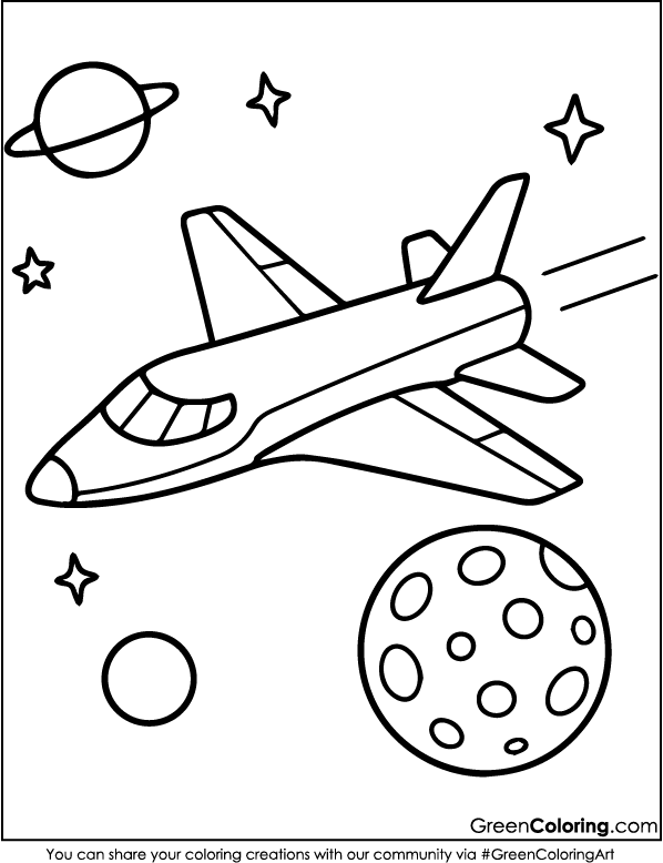 Airplane Coloring Page