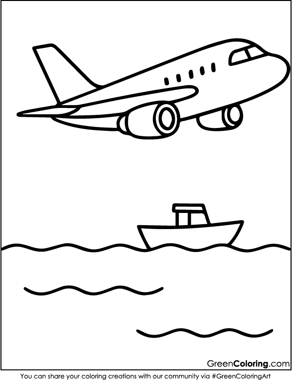 Airplane Coloring Pages