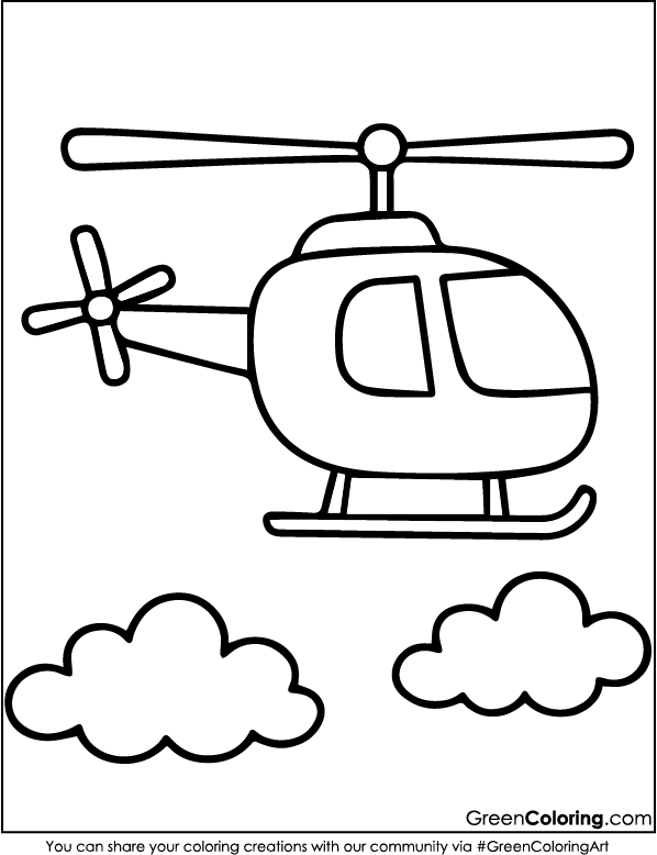 Airplane Coloring Pages PDF