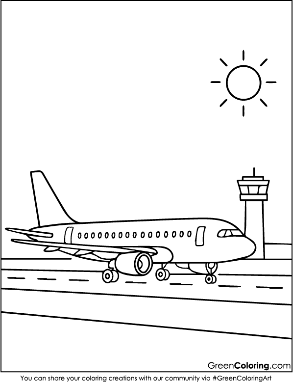 Airplane Coloring Pages