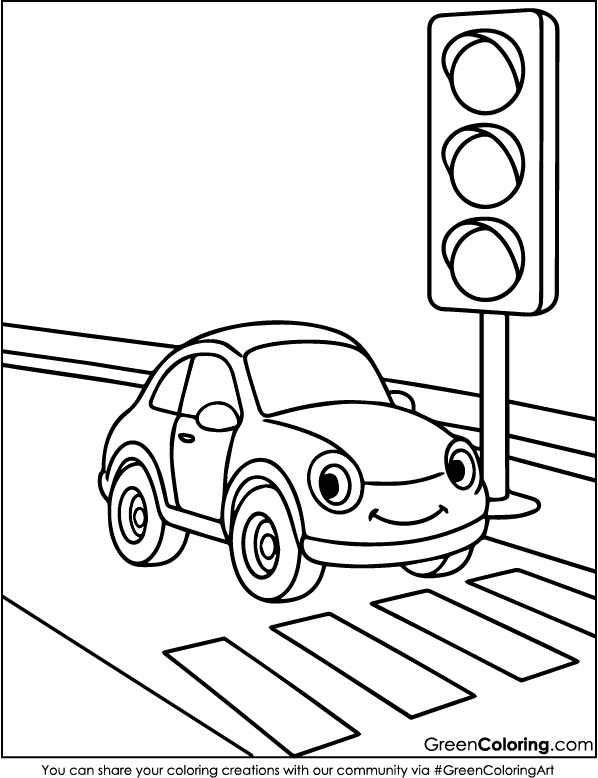 Car Coloring Page