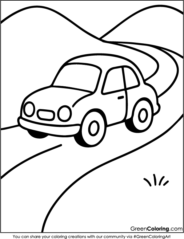 Download Free Car Coloring Pages Printable PDF