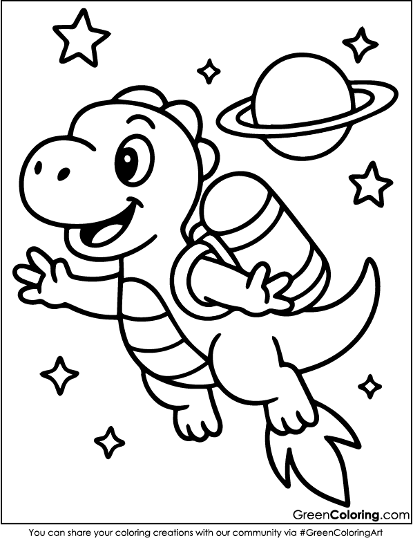 Download Dinosaur Coloring Pages for Kids and Toddlers