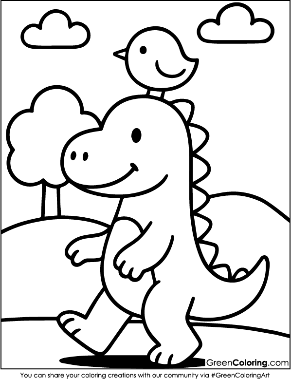 Download Free Dinosaur Coloring Pages Printable