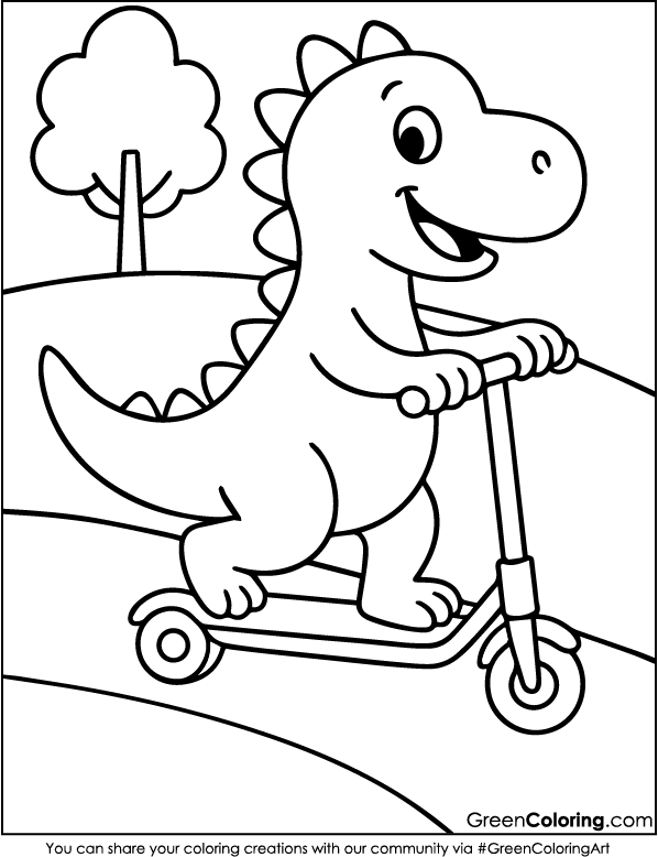 Dinosaur Coloring Page