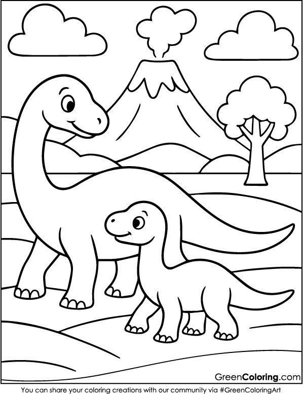 Dinosaur Coloring Pages